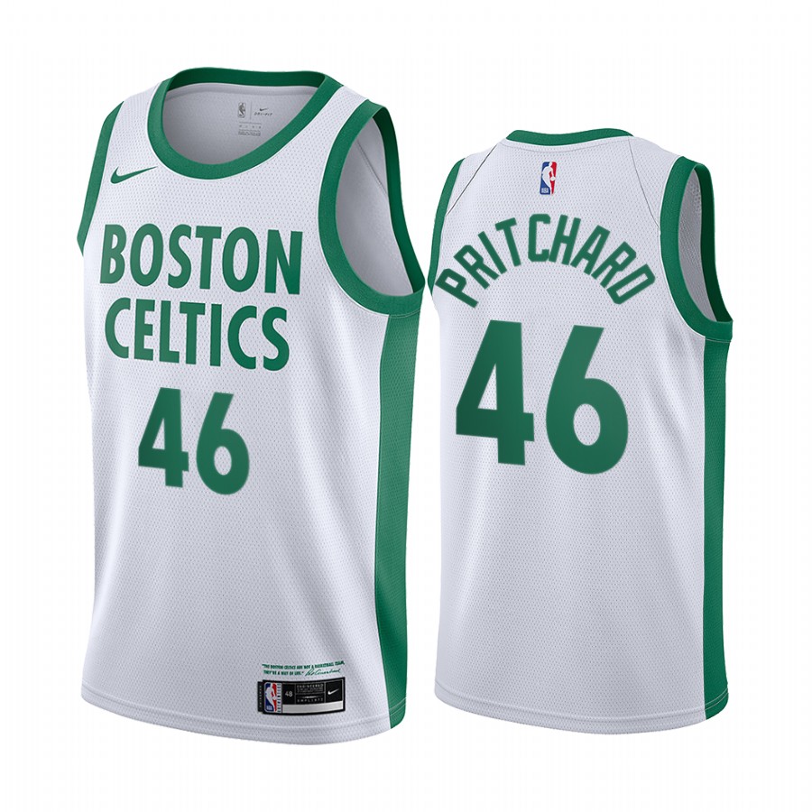 Men's Boston Celtics Payton Pritchard #11 White 2020-21 2021 NBA Draft City Jersey 2401BIXX